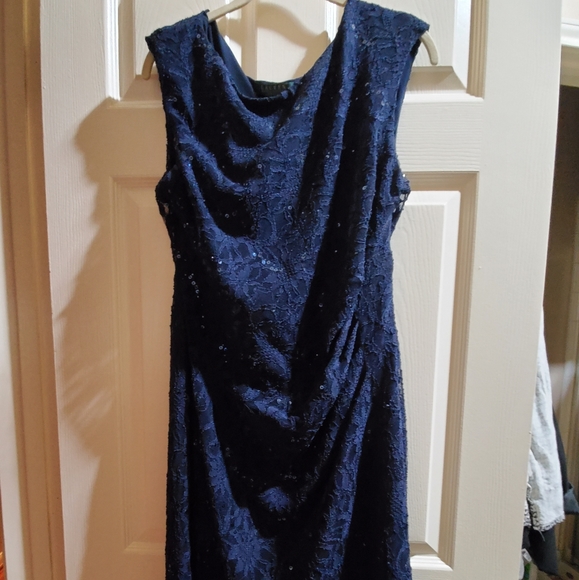 Ralph Lauren Short navy sequin dress - Picture 2 of 4